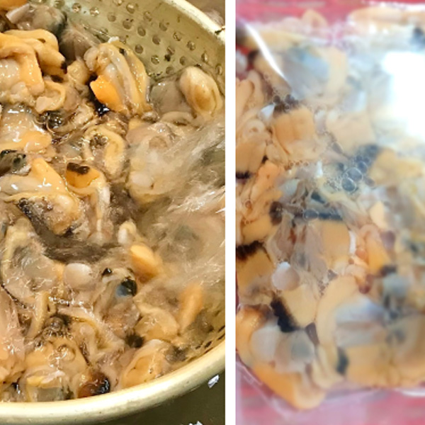 [남해바다먹기] 깐바지락, 깐홍합 300g x 3팩 택1