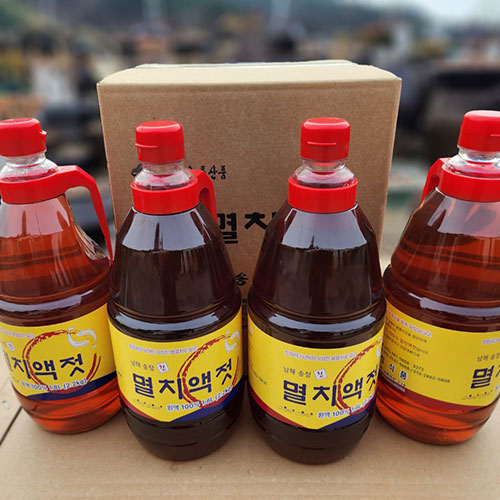 [송정식품] 송정참멸치액젓 1.8L(2.2KG)X4병  1박스