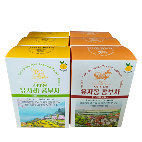 [오시다남해] 유자레, 유자몽 콤부차(선택)